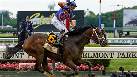 Mo Donegal wins the Belmont Stakes .
